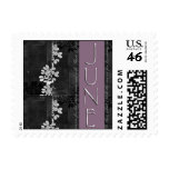 Lavendar gray June wedding stamp