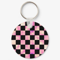 Lavendar Marble Checkerboard keychains by christigmc Lavendar Marble Checkerboard keychains