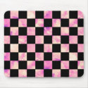 Lavendar Marble Checkerboard mousepads