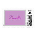 Lavendar name stamp