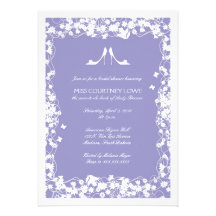 Lavendar Shoes Bridal Shower Invitation