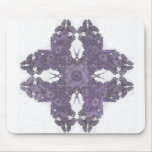 Lavendar Split Petal Fractal Art Mouse Pads
