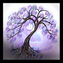 Lavendar Tree of Life Poster posters