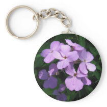 Lavendar Wildflower Keychain
