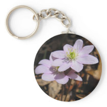 Lavendar Wildflower Keychain