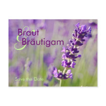 Lavendel • Save the Date Postkarte postcards