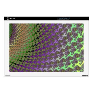 Lavender and Lime Abstract Fractal Skins