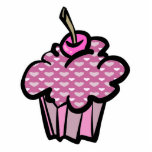 lavender and mauve hearts cupcake