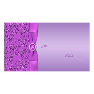 Lavender and Purple Jewelled Placecards Business Card