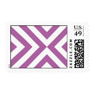 Lavender and White Chevrons Postage