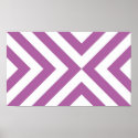 Lavender and White Chevrons