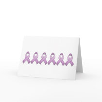 Lavender Awareness Ribbon Card by jamieco Lavender Awareness Ribbon Card