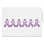 Lavender Awareness Ribbon Card