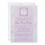 Lavender Baptism/Christening Invitation