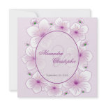 Lavender Blossom Flower Romantic Wedding Announce Personalized Invitation