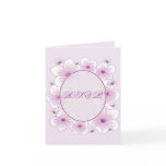 Lavender Blossom Flowers Romantic RSVP Greeting Cards