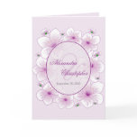 Lavender Blossom Flowers Romantic Wedding Announce