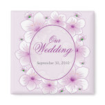 Lavender Blossom Flowers Romantic Wedding Announce