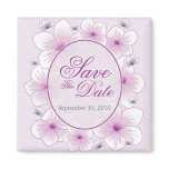 Lavender Blossom Romantic Save the Date Announce