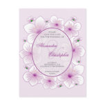 Lavender Blossom Romantic Save The Date Wedding Post Card