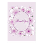 Lavender Blossom Romantic Thank You Minicard