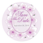 Lavender Blossom Romantic Wedding Save The Date