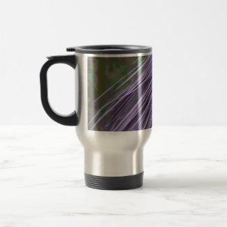 Lavender Blue Feathers Mugs