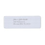 Lavender Blue Floral Swirls Wedding Set Custom Return Address Label
