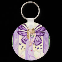 Lavender Blush Keychain, Fairy Art