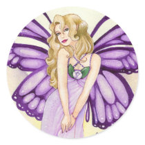 Lavender Blush Sticker, Small by artbyamandarobbins Lavender Blush Sticker, Small