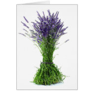 Lavender bouquet card