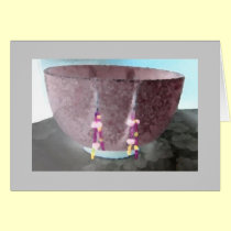 Lavender Bowl Greeting Card cards