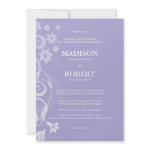 Lavender Branch Wedding Invitations