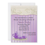 Lavender Bridal Shower Tea Party Invitation
