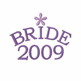 Lavender Bride 2009 Customizable embroideredshirt