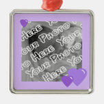 Lavender Candy Hearts Ornament