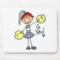 Lavender Cheerleader mousepads