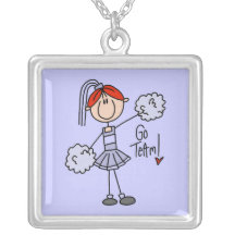 Lavender Cheerleader Necklace