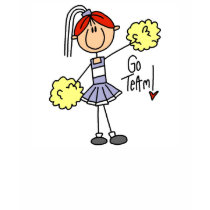 Lavender Cheerleader t-shirts by stick_figures Lavender Cheerleader t-shirts