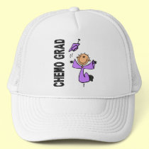 Lavender CHEMO GRAD 1 (General Cancer) hats by awarenessgifts Lavender CHEMO GRAD 1 (General Cancer) hats