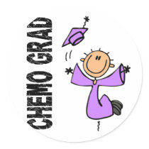 Lavender CHEMO GRAD 1 (General Cancer) Sticker