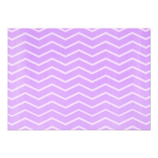 Lavender Chevron Bridal Shower Invitations