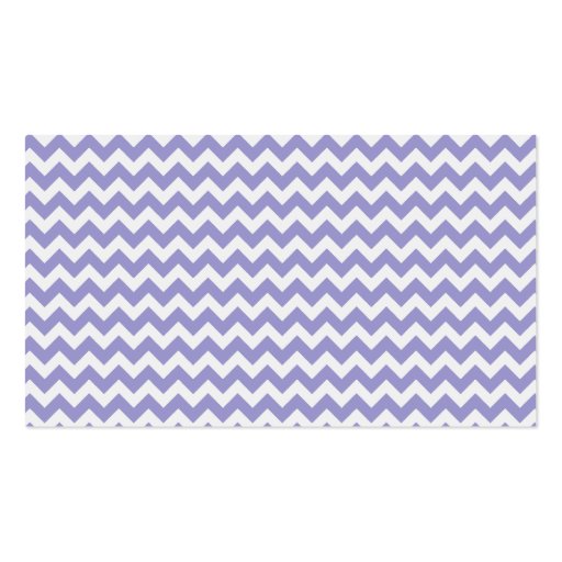 Lavender Chevron Discount Promotional Punch Card Business Cards (back side)