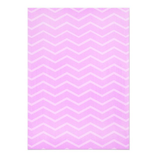 Lavender Chevron Stripes Wedding Invitations