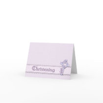 Lavender Christening Invitation cards
