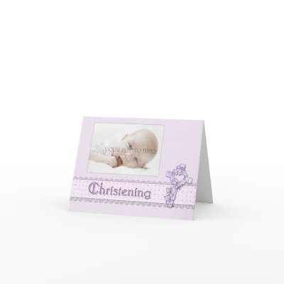 elegant christening invitation