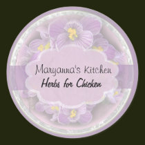 lavender crocus jar labels 1 small stickers