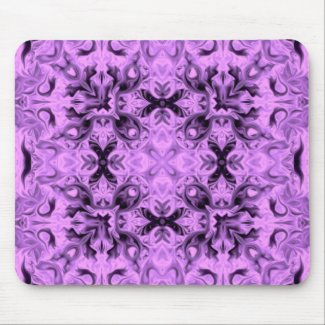 Lavender Crosses Kaleidoscope Mousepad mousepad