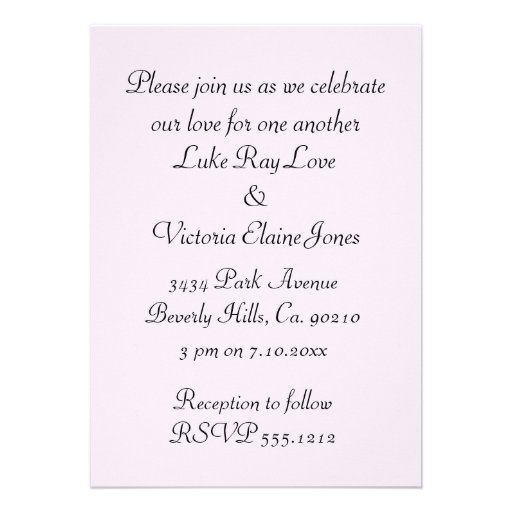 Lavender Daisies Bow & Ribbon Wedding Card