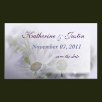 lavender daisies save the date 1 stickers